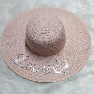New Peachy Pink Lovely Floppy Hat